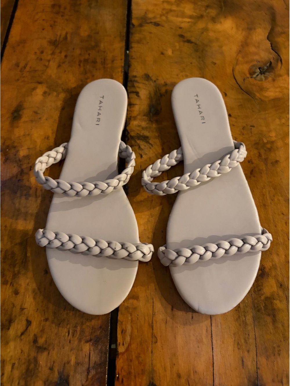 Tahari Tina Braided Strap Sandals Size 10 NEW